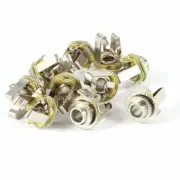 10 Pieces Panel Mount 3.5mm Female Stereo Audio Socket Phone Jack Connector