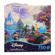 Thomas Kinkade Puzzle Disney Cinderella Wishes Upon A Dream Ceaco 750 Pieces