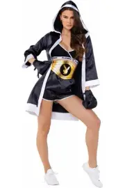 Roma Playboy Knock-Out Boxer Adult Women Costume Pb125