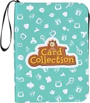 Trading Card Album Turquoise Compatible with Amiibo Animal Crossing Trading Cards