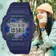 【CASIO 卡西歐】BABY-G 復古懷舊時尚 迷人花卉方形電子錶-藍紫(BGD-565RP-2)