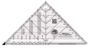 Creative Grids Half Square 4-in-1 Triangle Ruler CGRBH1