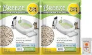 (2 Pack) Tidy Cat Breeze Pellets, 3.5 Lbs with Wipes