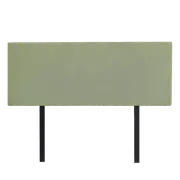 Linen Fabric Queen Bed Deluxe Headboard Bedhead - Olive Green