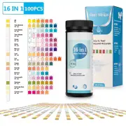 Multifunctional 16-IN-1 Home Water Swimming Pool Quality PH Test Paper Detection