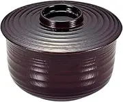 Bowl, Cover Wood Grain Rice Dish, Vermilion, Machine Washable, 4.9 x 3.5 inches (12.5 x 8.8 cm), Inner Diameter: 4.4 inches (11.1 mm) x 2.6 inches (6.5 cm)) (7-304-5) Heat Resistant ABS Resin,