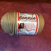 Pepperell Bonnie Macrame Craft Cord Jute 72589670047 6mmX100yd unsealed but new