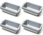 Wilton 3-Piece Recipe Right Non-Stick Mini Loaf Pan Set, 5 ¾" x 3" (4-Pack)