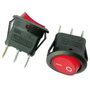 KCD5-103N Round Illuminated Rocker Pushbutton Switches for Lighting Transformers