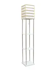 Lalia Home 1-Light Metal Etagere Floor Lamp