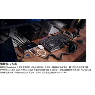 OWC Thunderbolt Dock支援Thunderbolt 3 Mac / 4 PC 為您增加更多的連接性