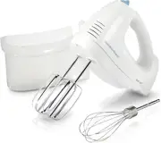 Batidora de Mano 6 Velocidades con Batidores y Estuche, 250W Blan