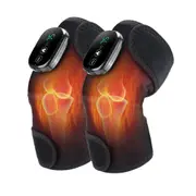 Electric Heating Knee Shoulder Massager Pad Brace LED Vibrators Orthopedics Belt 65℃ Arthritis Pain Relief Physiotherapy Charge