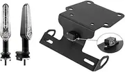 License Plate Holder Compatible With YAMAHA Tenere 700 World Raid XTZ700 RALLY T7 2019-2025 Motorcycle Tail Tidy Fender Eliminator LED Light(Type B with Blinker)