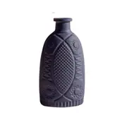 Christie Purple Frosted Finish Glass Vase