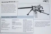 Browning M1919 Machine Gun Picture Out of Print Spec Sheet Article Decor