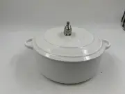 The Bake Shop Ceramic 8.5in Silver Bunny Bakeware CC02B50034
