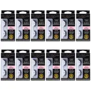 12PK Manicare Glam Pro Lightweight Reusable Magnetic Lashes Intense Khloe Black