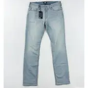 New PAIGE Mens Federal Slim Straight Size 33 Transcend Eberheat