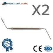 Lot Of 2 Depth & Gingival Gauge Dental Fixture Stainless Steel Tool Instrument