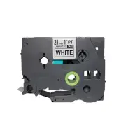 Label Tape Compatible With Brother Black on White TZ251 PT2470 2700VP 2730VP