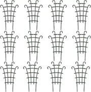 [UKQRRTC] 12Pcs Flower Support Trellis Indoor Growing Support Rack Vine Plant Climbing Support Resuable Climbing Support Frame for Growing Vegetables Flowers and Fruits