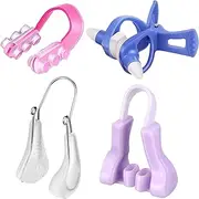 4 Pieces Nose Up Lifting Clips Nose Clip On Safety Silicone Nose lifter Nose Bridge Slimming Clips Beauty Clip Tool Set for Women