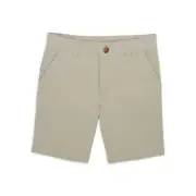 Wonder Nation Flat Front Shorts Boys Size 16 Khaki Cotton School Uniform