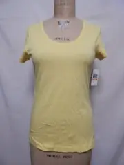 Nautica Scoopneck Short Sleeve Sleep Top S Lemon Pulp NWT