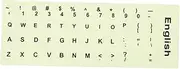 HOMSFOU 1Sheet Glow Dark Keyboard Stickers for Desktop and Laptop Humanized Design Easy to Use Wear Resistant Fit for All Keyboards Convenient Nighttime