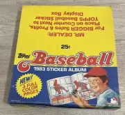 Full Box Of 12 - 1983 Topps MLB Baseball Sticker Yearbook MLB Reggie Jackson 1E