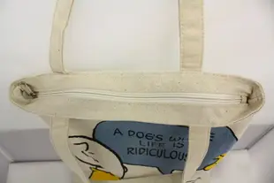 大賀屋 史努比 帆布袋 手提袋 包包 購物袋 糊塗塌客 Snoopy 日貨 正版 授權 J00040014