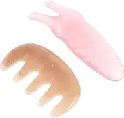 GANAZONO 1Set Massage Comb Y Shaped Scraping Fork Tooth Massage Plate Skin Scraping Massager for Head Eye Care Muscle Reduction