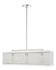 Livex Lighting 3-Light Brushed Nickel Chandelier