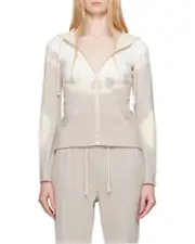 tie-dye zip-up hoodie S,XL,L Nude