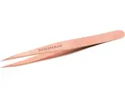 Tweezerman Stainless Steel Point Tweezer - Eyebrow Precision Tweezers- Rose Gold