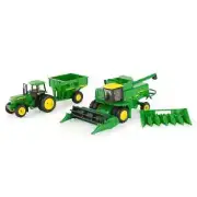 ERTL 1:64 JOHN DEERE Harvest Set 7720 Combine 4555 Tractor & 500 Grain Cart