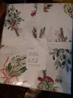 POTTERY BARN Red/Green Queen Mistletoe Percale Cotton Sheet Set NWT, Sealed!