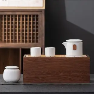 【Life shop】山水旅行茶具組/附精美包裝袋(交換禮物 茶具 旅行茶具 茶器套裝)