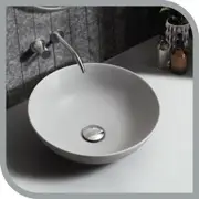 Simplus Bathroom Basin Vanity Sink Ceramic Above Counter Hand Wash Matte Gray 400x400x150mm