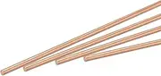 uxcell 2mm Diameter 150mm Length Solid Copper Round Rod Lathe Bar Stock for DIY Craft CNC Cutting Pack of 4