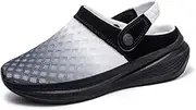 [HYDLONGR] Men's Women's Light Weight Breathable Mesh Fabric Non-Slip Garden Sandals Quick-Drying Beach Slippers Clogs Mules Shoes