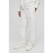 Mens Ecru 260GSM Loopback Basic Straight Fit Jogger