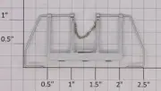 Lionel 18256-4 Amtrak Dash-9 Front Silver Railing with Chain (10)