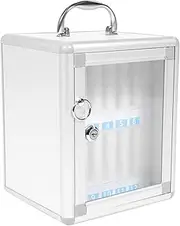 NOLITOY 1Pc Mobile Phone Storage Organizer with Multiple Slots Aluminum Alloy Classroom Storage Cabinet Holder for Cell Phones Wall Mounted Design for Schools and Offices