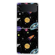 Pattern Printing Design Hard Pc Slim Fit Shockproof Protective Phone Case For Samsung Galaxy Z Flip3 5g