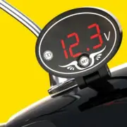 Digital LED Voltmeter Voltage Panel Meter DC 9V to 24V Waterproof Motorcycle NEW