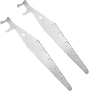 Lock Picking Fire Tool, 2Pcs Stainless Steel Pry Firefighter Tools,Firefighter Pry Bar Tools for First Responders,Multipurpose Leverage Pry Bars Tool
