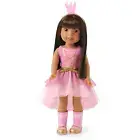 American Girl 14.5" Wellie Wishers Doll Ashlyn Brown Eyes Freckles Brown Hair H