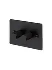 Beacon Lighting Buster + Punch V2 2 Gang Dimmer in Black